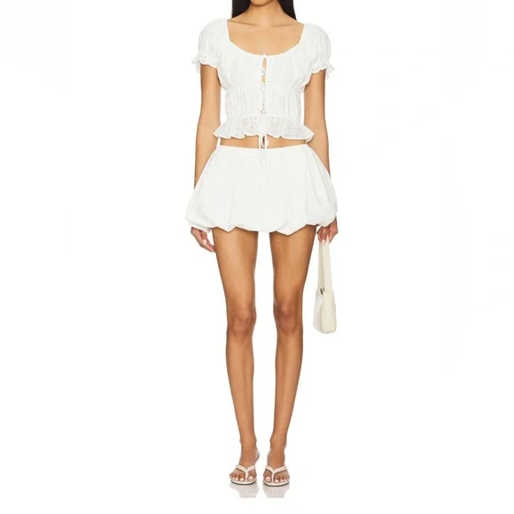 REVOLVE White Mini Skirt - Picture 3 of 3
